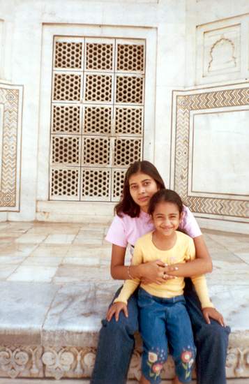 Aysha & Aakanksha (in lap)