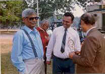 B.I.T Sindri Alumni Meet (2002 ). From left: Shri P.Verma(IRS) Prof D.K.Singh , Myself