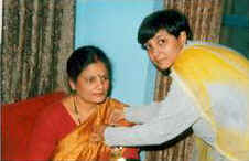 Mrs. Pratibha Jayaswal (My wife) (LEFT) on the occasion of Alumni Meet 2000.